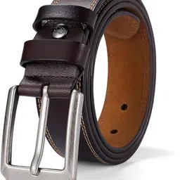 Men Formal, Casual, Party, Evening Brown Genuine Leather Belt-image-61