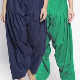 GRACIT Women Pack Of 2 Loose-Fit Cotton Salwars-picture-31