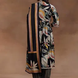 Libas Women Floral Printed Empire Sequinned Kurta with Salwar & With Dupatta image 5