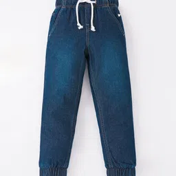 Ed-a-Mamma Boys Blue Pure Cotton Drawstring Track Drawstring Pants-picture-20