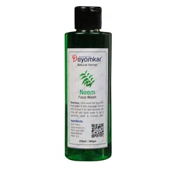 Deyomkar Pack Of 2 Natural Herbal Amla Bhringraj Shampoo & Neem Face wash 200ml image 4