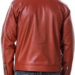 shreyatrend Men Solid Leather Jacket image 2