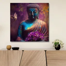saf Wooden Framed Lord Canvas Wall Painting for Home Décor and Office Digital Reprint 30 inch x 30 inch Painting image 3
