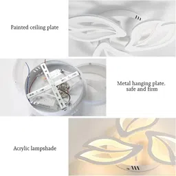 shri mahal antiques LED Ceiling Light Dimmable, Living Room Lamp with Remote Control Chandelier Ceiling Lamp image 5