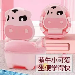 babymall 2 in 1 Cow Design Baby Potty Training Seat and Chair Potty Seat (Pink) Potty Seat-picture-18