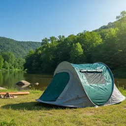 nawbeda Automatic Camping Pop Up Boat Tent 1-2 Person Tent - For Camping, Winter, Picnic, Adventure, Outdoor, Garden, hiking image 2