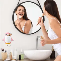 webdealz Plastic Penguin Design Wall Mounted Storage Organizer for Bathroom/Kitchen Etc x3.106 Storage Basket image 3