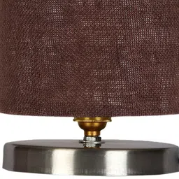 new era Brown Jute Table Lamp with Steel Base -33 image 4