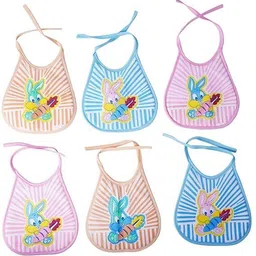 wagwanfly Bibs-Rabbit Set of 6 | Bibs for Baby Boy's & Girls | Infant Apron image 2