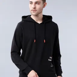 locomotive Men Full Sleeve Printed Hooded Sweatshirt image 1