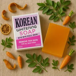 bnb ghar NEW Korean Whitening Soap - Bye Bye Dull Skin, Remove Tanning image 2