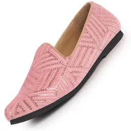 fausto Men's Embroidery Sequin Ethnic Slip On Juttis and Mojaris for Wedding|Traditional Sherwani Shoes|Slip-On for Nehru Jackets image 1