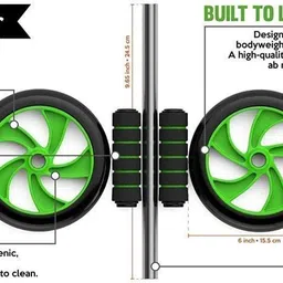 inscription enterprises Wheel Ab Roller for Exercise Fitness Gym Ab Workout Equipment for Core Workout Ab Exerciser image 4