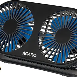 AGARO Signify USB Desk Twin Fan, Portable Table Cooling Fan with 3 Speed Wind, 4" Dia Each, USB Powered, Dual Mode USB Fan-picture-25