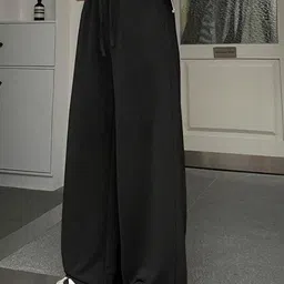 lakhpati Women Solid Black Track Pants-picture-22