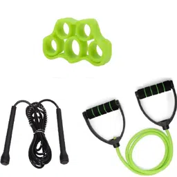 dr pacvu Set3|Toning Tube,Jump Skipping Rope and Rubber Grip for Body Stretching,Exercise Fitness Accessory Kit Kit-picture-13