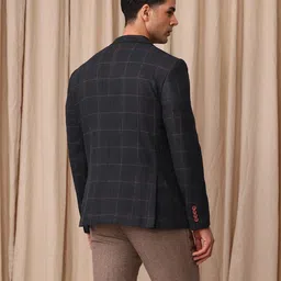 mr bowerbird Men Checkered Single Breasted Casual Blazer image 2