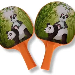 minratdhya Hanging Table Tennis Trainer Panda Multicolor Table Tennis Blade image 1