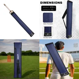 jumrpae Waterproof Polyester Cricket Bat Carry Bag Suitable For All Bats (JPBTBAG01) Bat Cover Free Size image 4