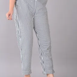 ghk fashion Women Regular Fit Grey Pure Cotton Trousers-picture-15