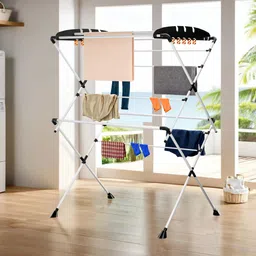 homestic Steel Floor Cloth Dryer Stand Foldable-picture-16