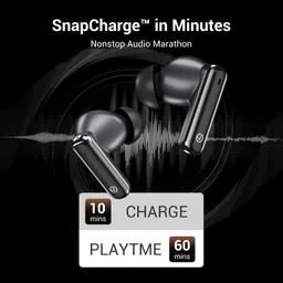 edyell Bluetooth Headphone, Noise Cancelling,100Hrs Playtime,4 Mic,13mm Driver, Type-C Bluetooth Headset image 3