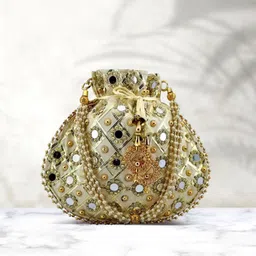 glimpse Women Gold Potli-picture-18