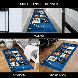 alishacarpet Blue Silk Runner image 4