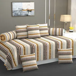 amrange Polycotton Abstract Diwan Set image 1