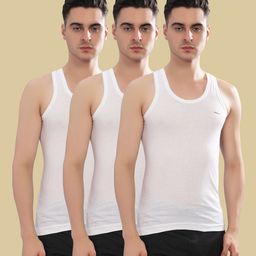 dollar bigboss Pack of 3 Fine RN Combed Cotton Shrinkless Men Vest-picture-48