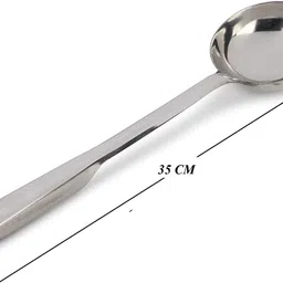 cryzone Skimmer & Spatulas & Slotted Turner & Ladle & Serving Spoon for Cooking Stainless Steel Serving Spoon Set image 3