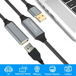 techut Micro USB Cable 20 m USB 2.0 Active extension cable,superspeed USB A Male to Female cable for keyboard,mouse,pen drive,camera,usb hub etc. image 4