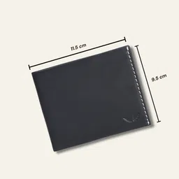 divino Men Formal Black Genuine Leather Wallet image 3