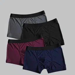 shri hari Pack of 4 Solid Men Trunk image 1