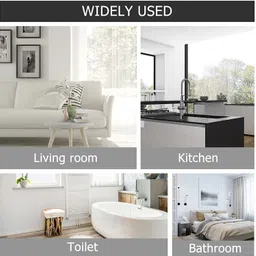 attilio (2 Bathroom Shelves + 3 Soap Dish) Home Bathroom & Kitchen Fittings Accessories Plastic Wall Shelf image 4