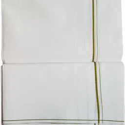 Creative weaves 2mtr men fancy border dhoti Solid, Striped Men Dhoti image 3