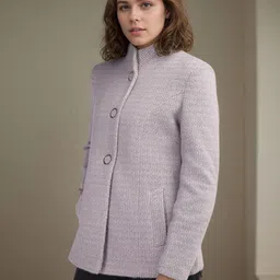 chemistry Polyester Self Design Coat For Women image 2