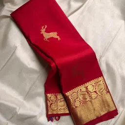 kakadiya Embellished Banarasi Pure Silk Saree image 1