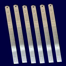 shyam sarowar Stainless Steel Scale/Ruler 1 Foot (30 cm / 12 inch) - Pack of 6 Measuring Scale Cube image 2
