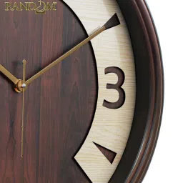 random Classic Brown Plastic Wall Clock image 5