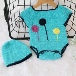 Woonie Infants Self-Design Bodysuit With Cap-image-22