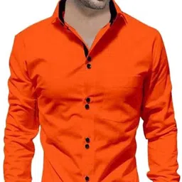 vtexx Men Regular Fit Solid Spread Collar Casual Shirt-picture-17
