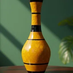 sundra Premium Handcrafted Wooden Flower Vase only | Decorative Showpiece Wooden Vase image 2