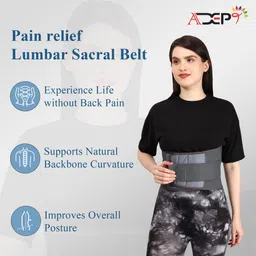 adept Lumbo Sacral Back Support Belt for Men & Women – Pain Relief Back / Lumbar Support image 5