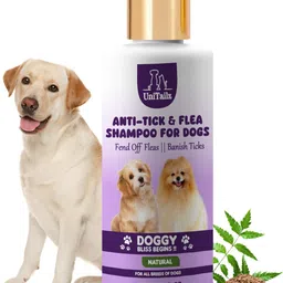 Anti Tick & Flea Shampoo For Dogs | Tick Shampoo For Labrador Dog, Puppy, Flea and Tick, Anti-itching, Anti-Bacterial, Anti-Inflammatory, Anti-fungal, Itch Relief Fresh, Anti Itch Shampoo For Dog With Goodness Of Natural Actives | All Dog Breed, Dog Shampoo-image-0