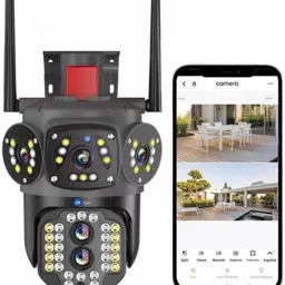 Grousale Tricam 8 MP FHD WIFI Outdoor CCTV Camera With Color Night Vision Security Camera-picture-40