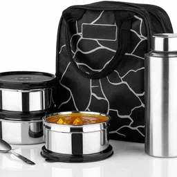 di select Pro Lunch Box Microwave Safe Set of 5 with Bottle 3 Containers Lunch Box image 1