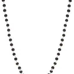 sarvaksh Karungali Malai Silver Cap Plated | Original Black Wood Mala (54+1 Beads) Silver Plated Wood Chain-picture-10