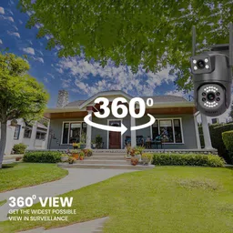 OneXsale 2+2MP Dual Lens 4G Sim Base cctv Camera Auto Tracking AI Human Detection Security Camera image 2