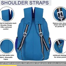 flexcy leather Stylish Printed classic standard look (LKG/UKG/1st/2nd ) & Projector watch Waterproof School Bag image 4